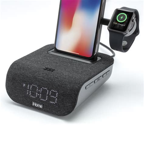 Bluetooth Alarm Clock with Triple Charging .